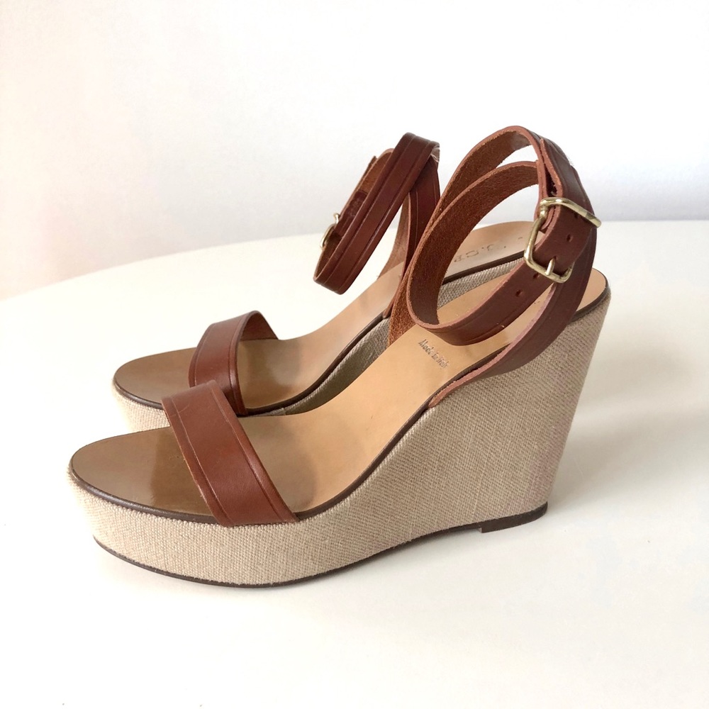 J.Crew Leather Platform Sandal